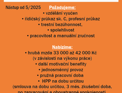Obsluha betonárky – řidič