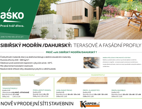 Terasové a&nbsp;fasádní profily ASKO – novinka v&nbsp;sortimentu