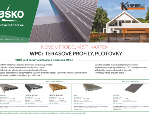 Terasové profily a&nbsp;plotovky Asko